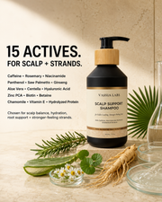 Vassia Labs lightweight volumizing shampoo bottle for fine hair and flat roots